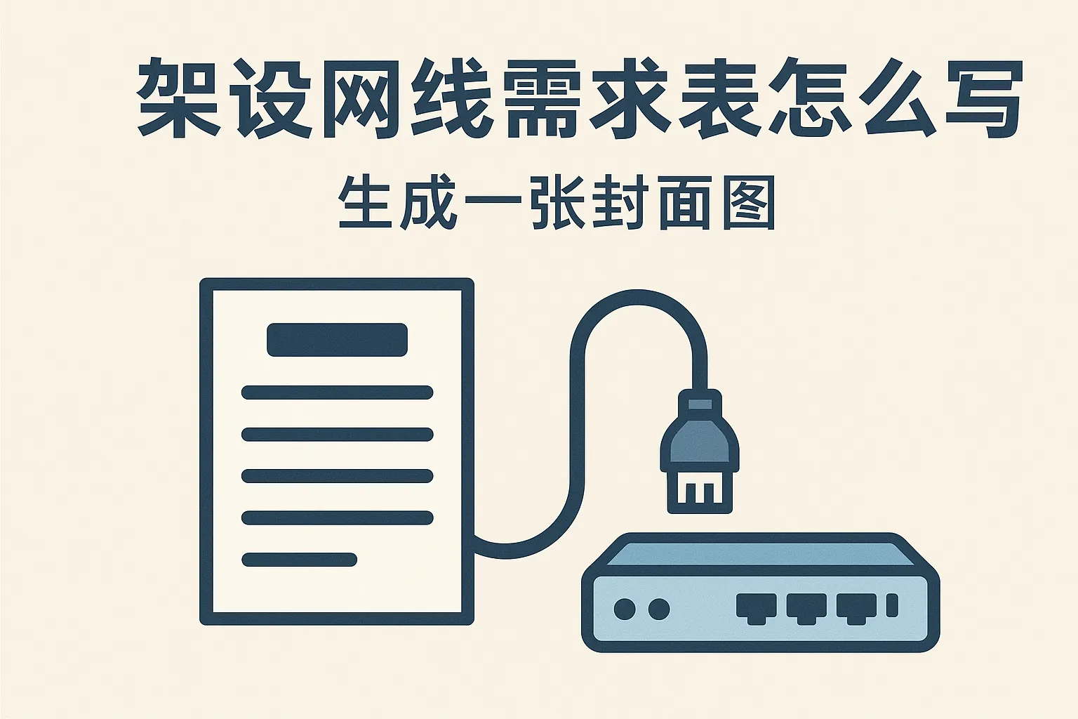 架设网线需求表怎么写