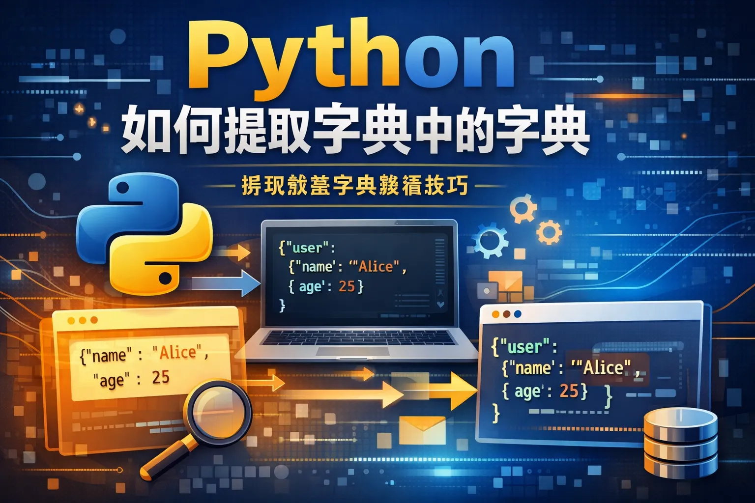 python如何提取字典中的字典