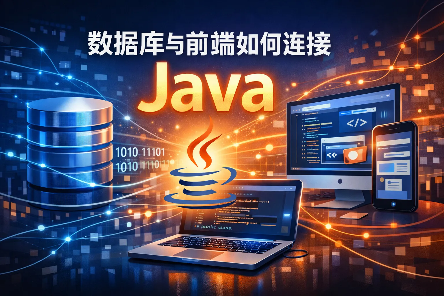 数据库与前端如何连接java