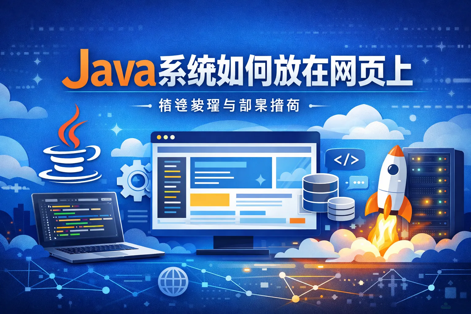 java系统如何放在网页上