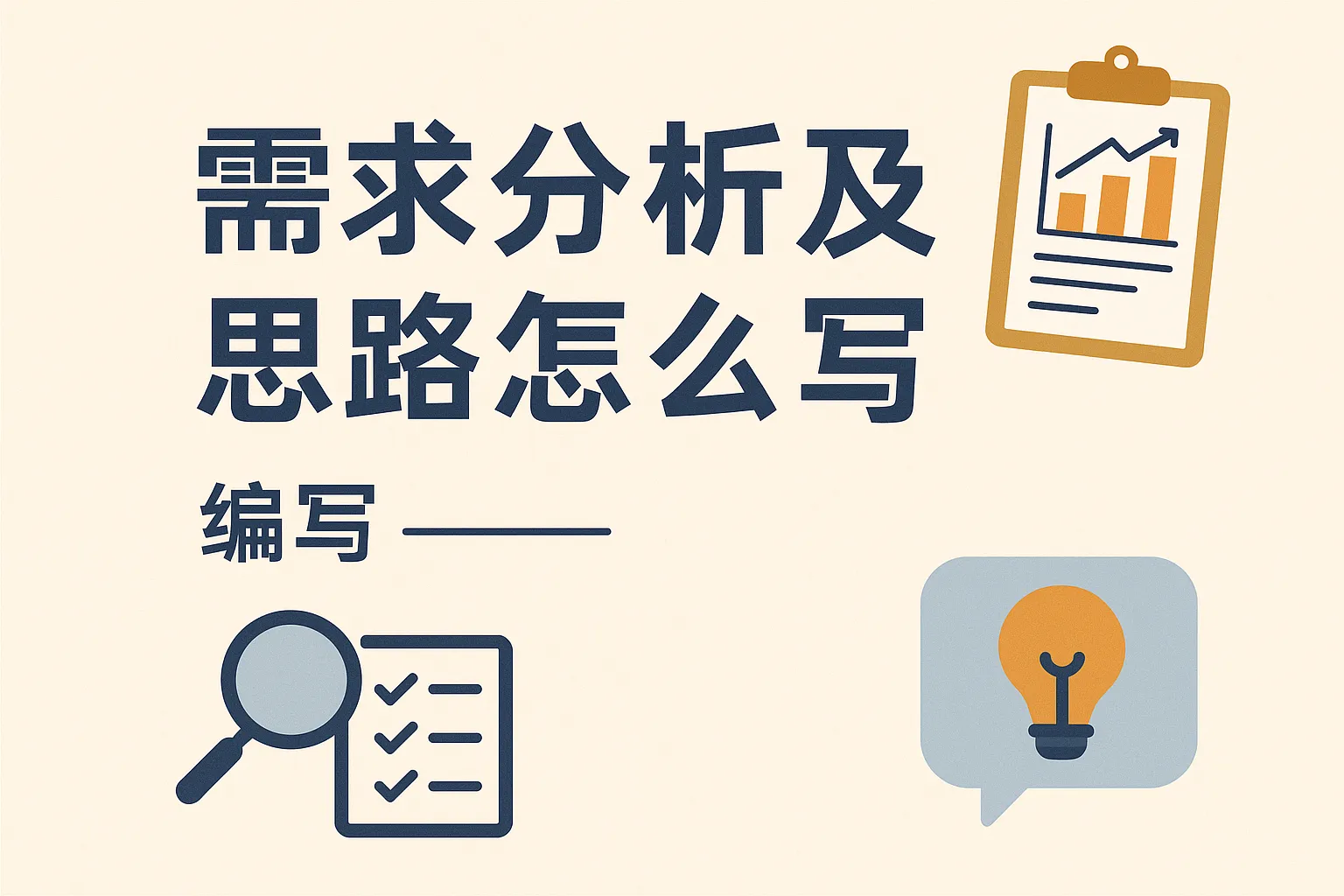 需求分析及思路怎么写的