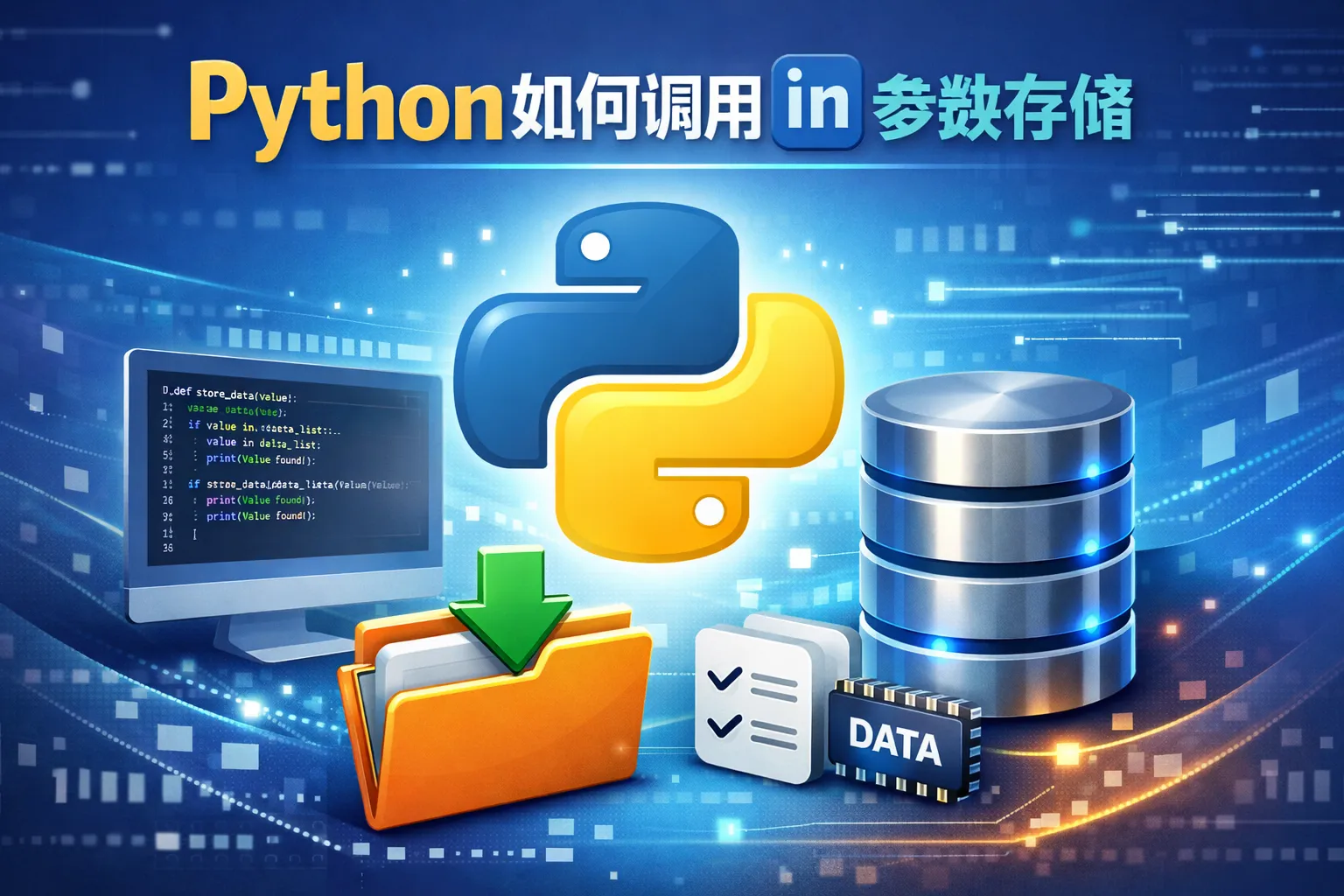 python如何调用in参数存储