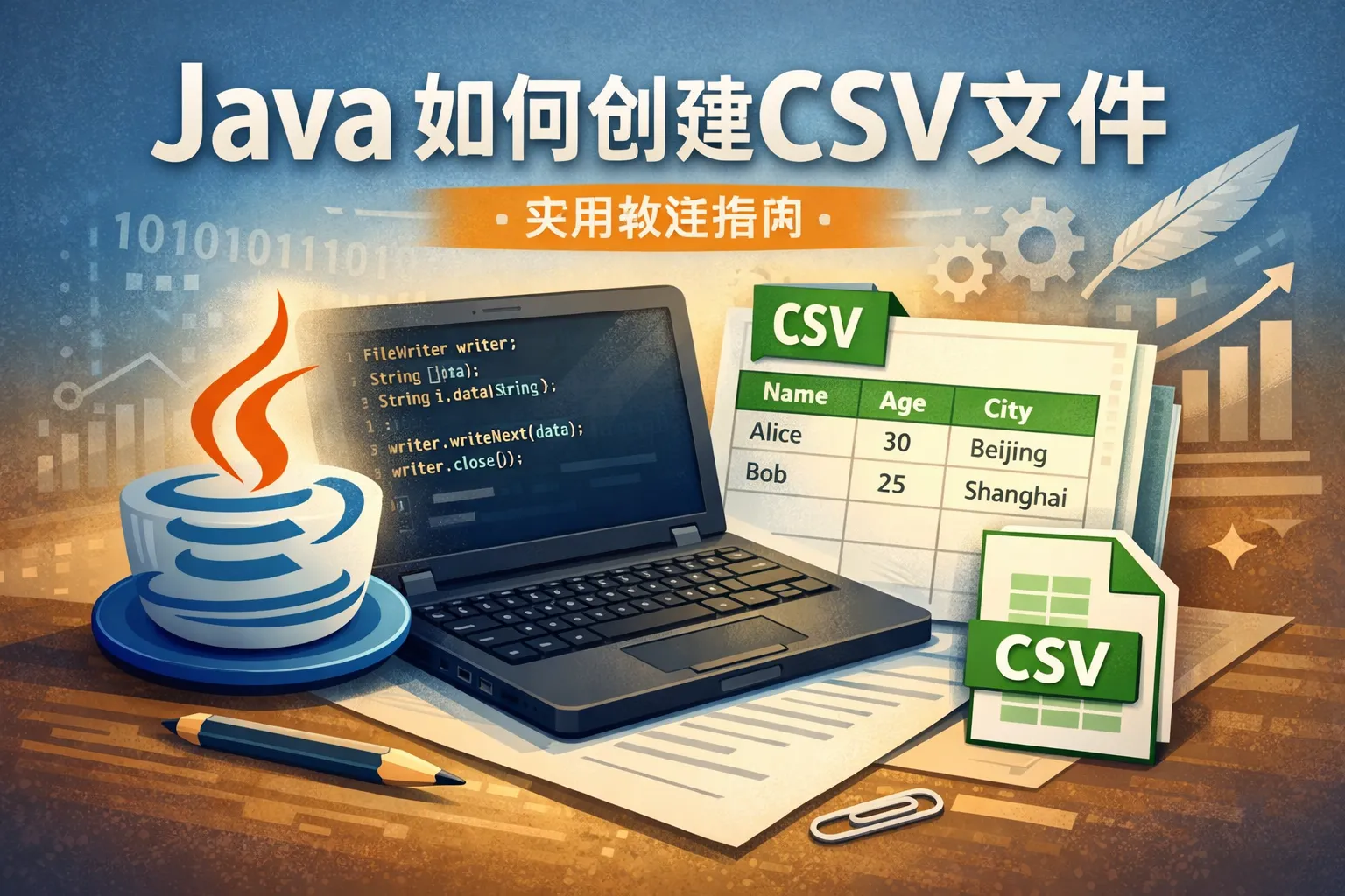 java 如何创建csv文件