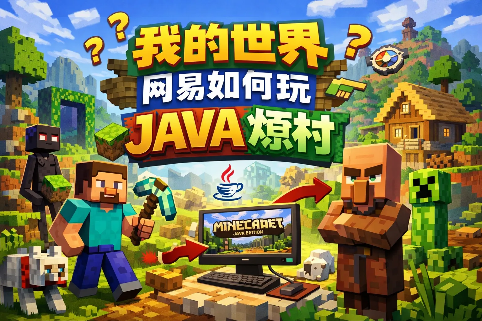 我的世界网易如何玩java烦村