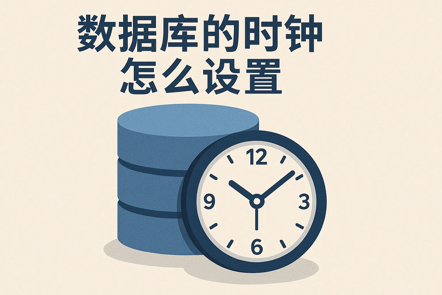 数据库的时钟怎么设置