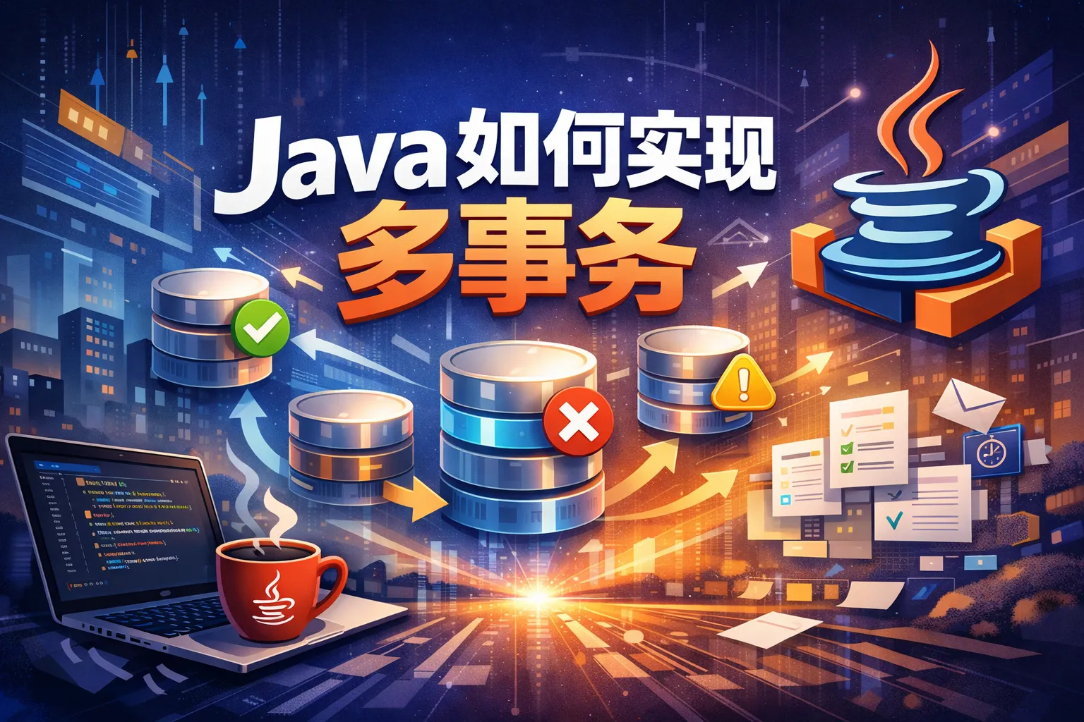 java如何实现多事务