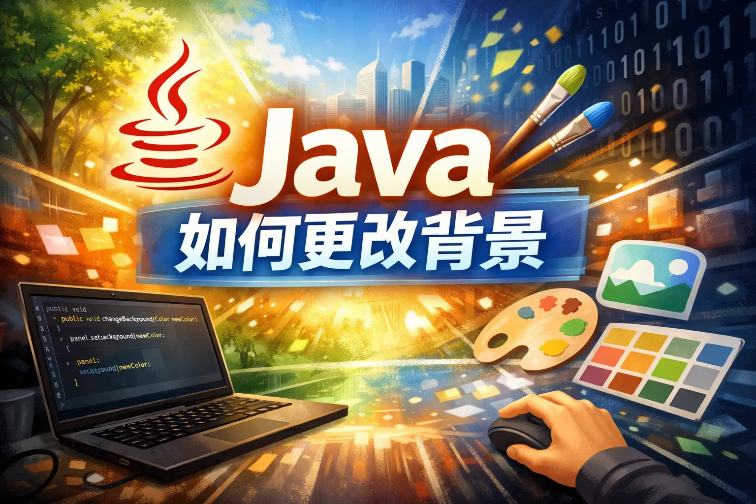 java如何更改背景