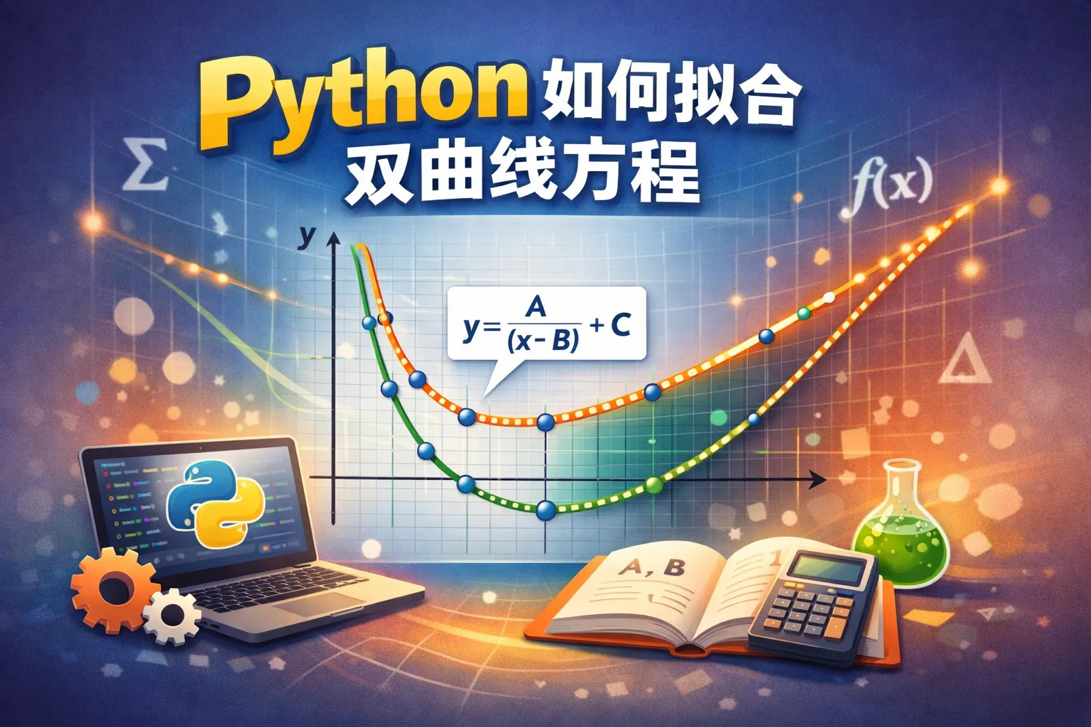 python如何拟合双曲线方程