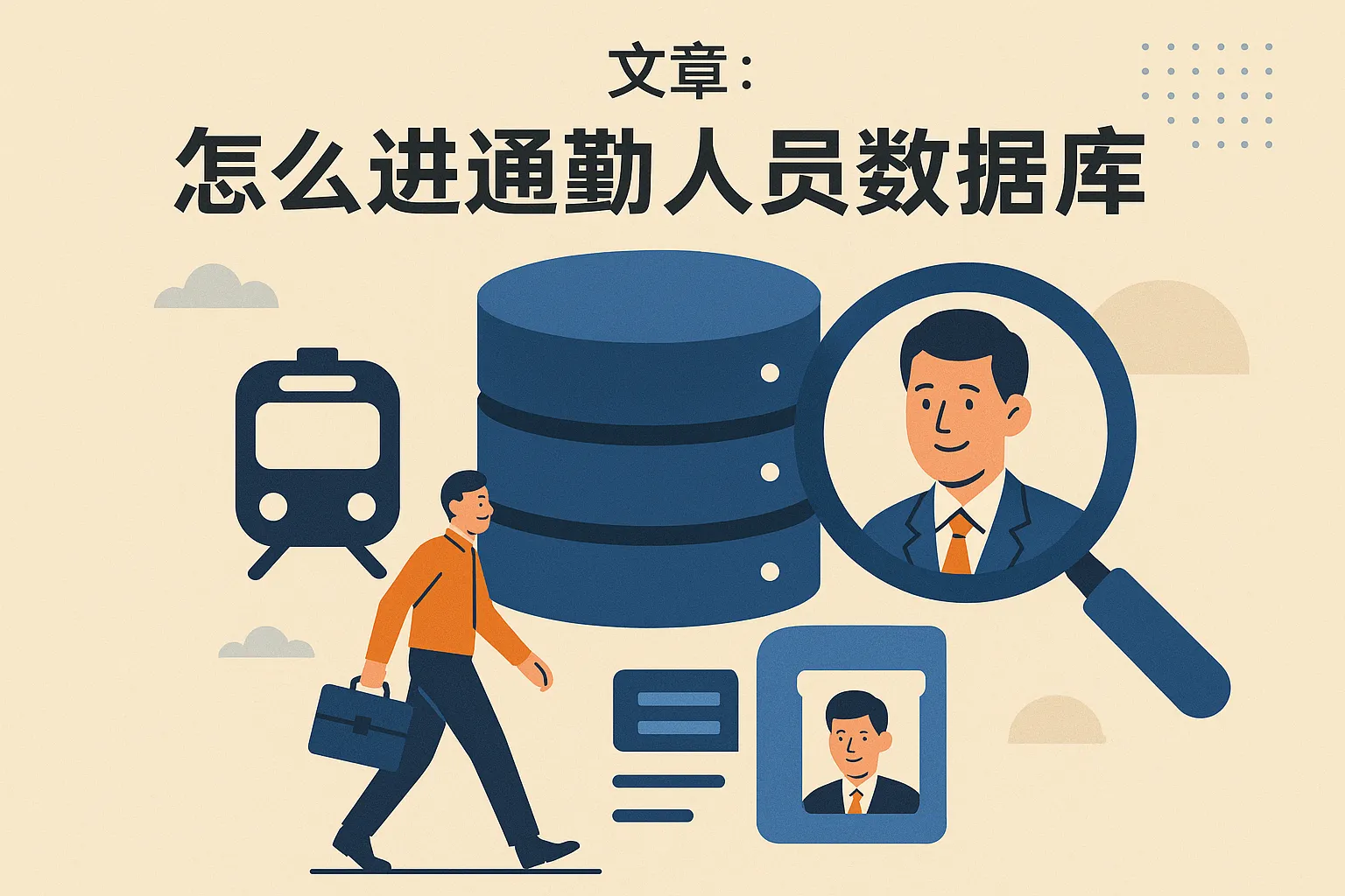 怎么进通勤人员数据库