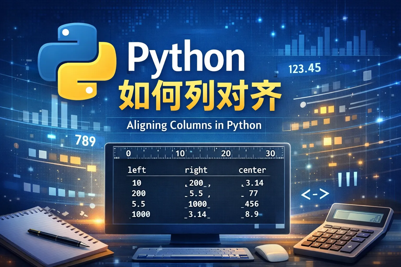 python如何列对齐