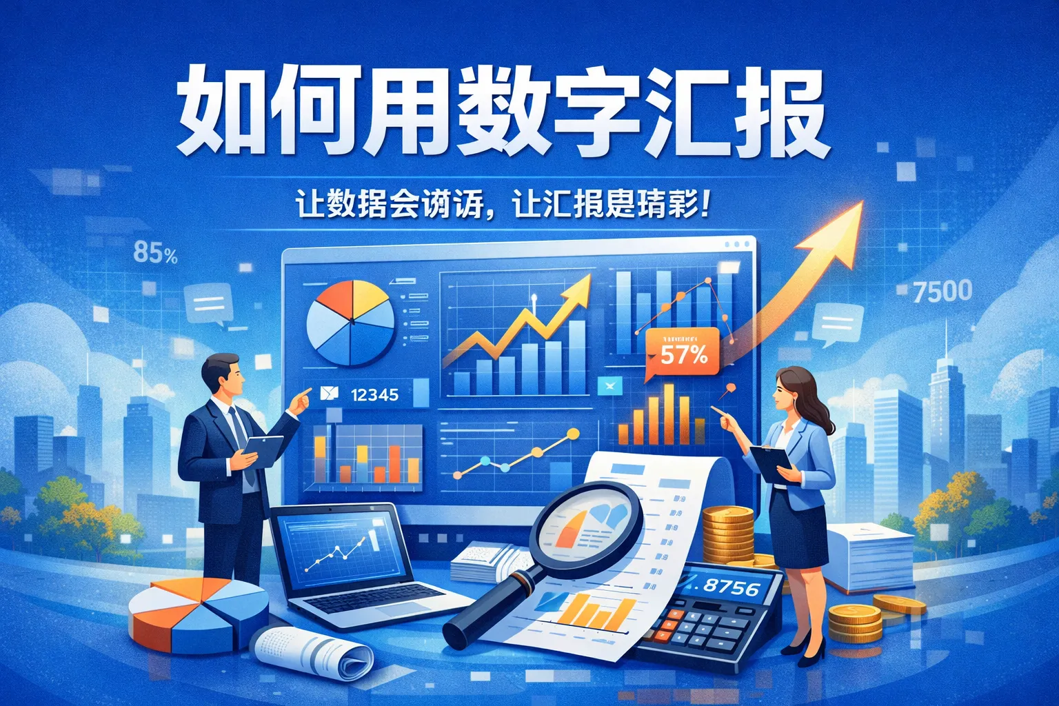 如何 用 数字 汇报