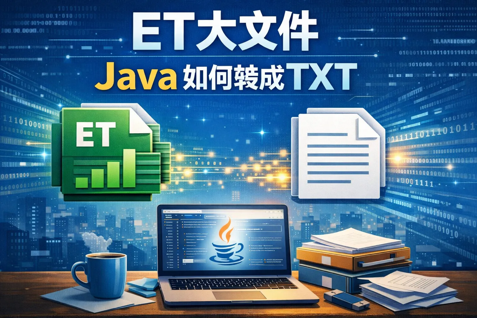 et大文件java如何转成txt