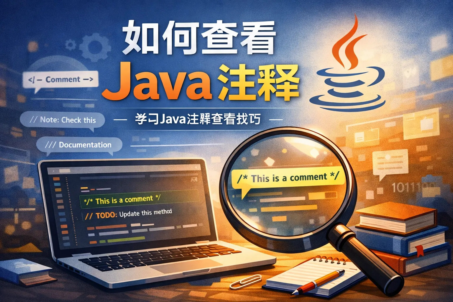 如何查看java注释