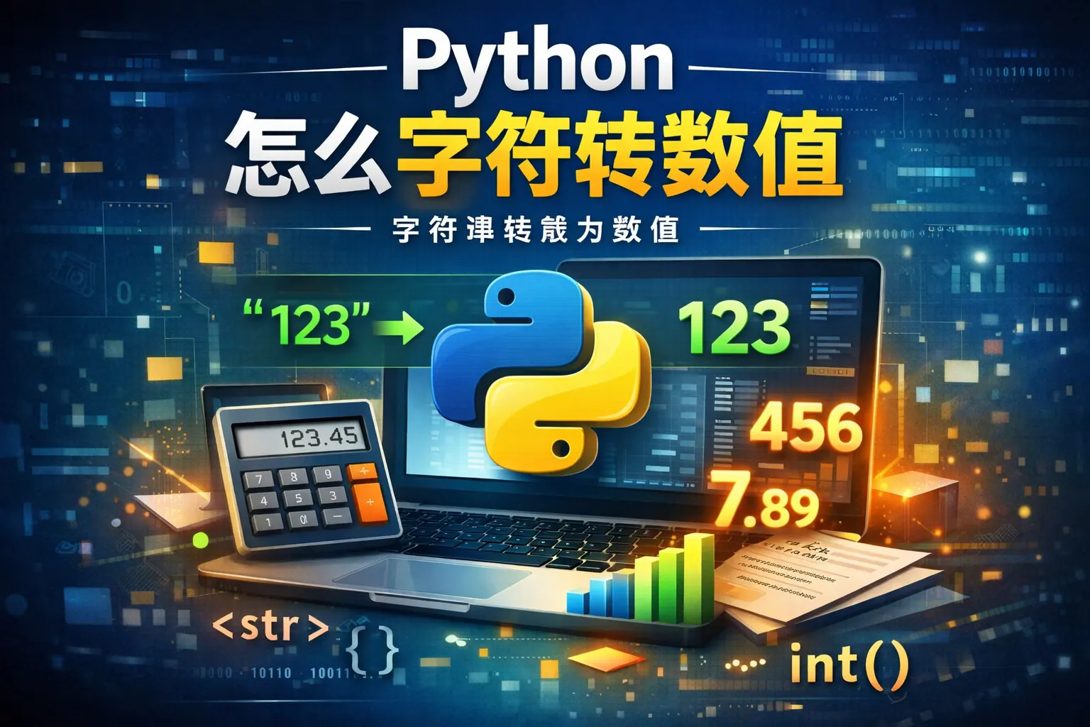 python怎么字符专数值