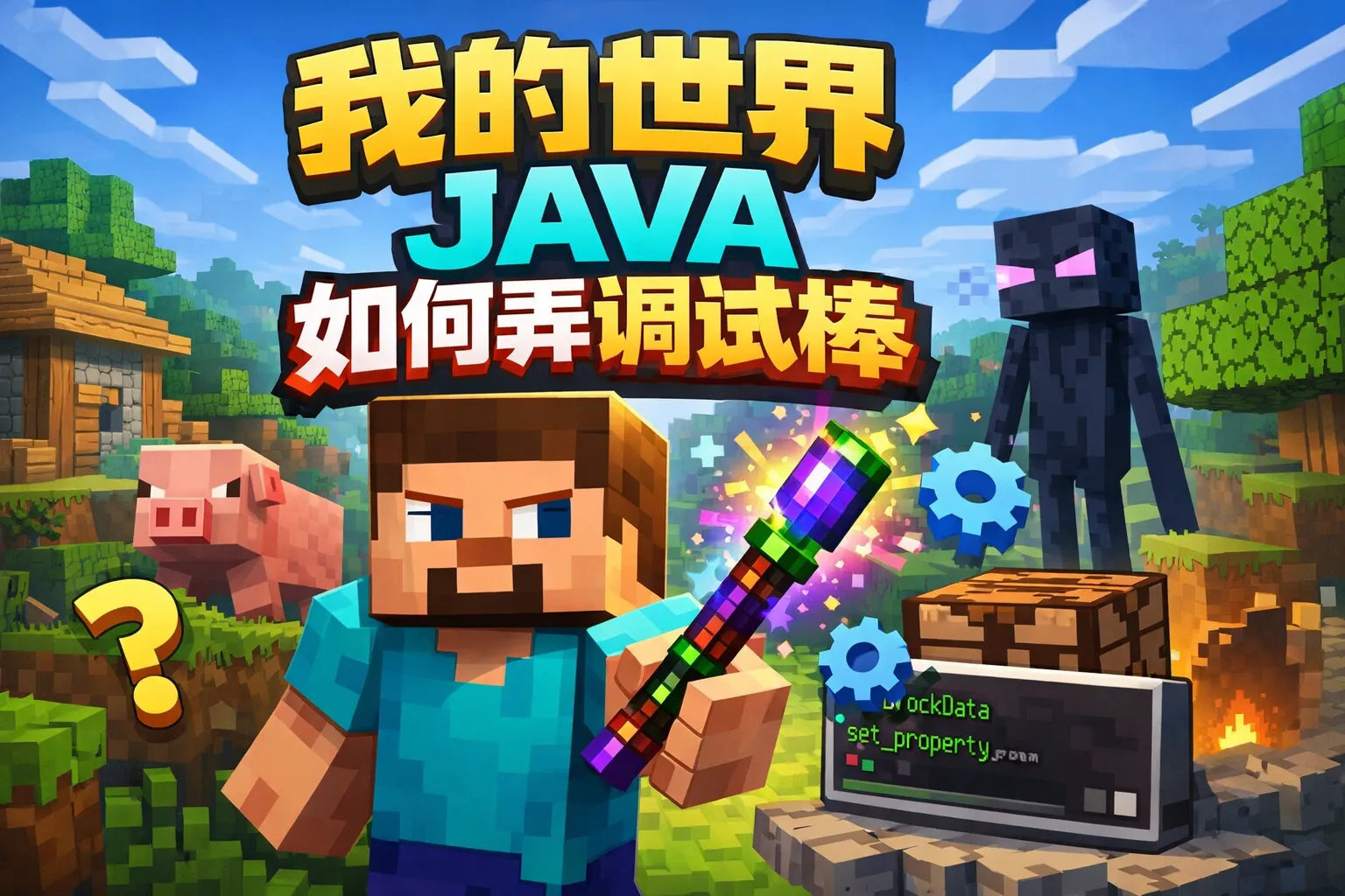 我的世界java如何弄调试棒