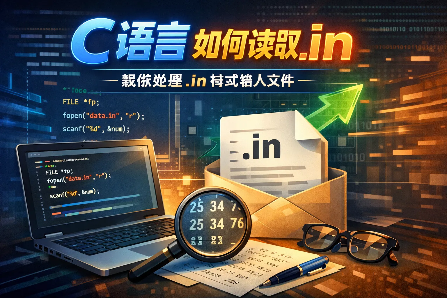 c语言如何读取.in