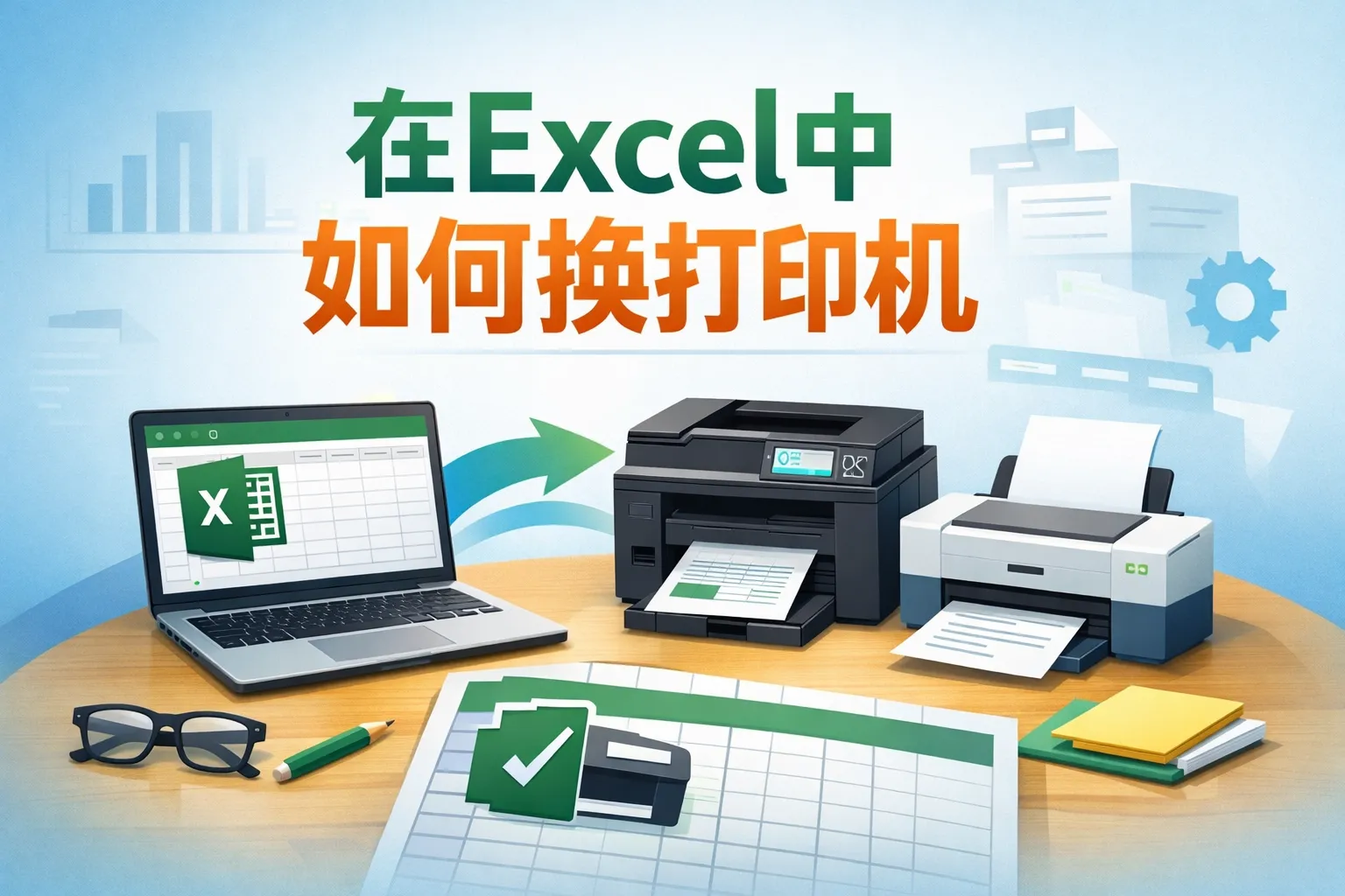 在excel中如何换打印机