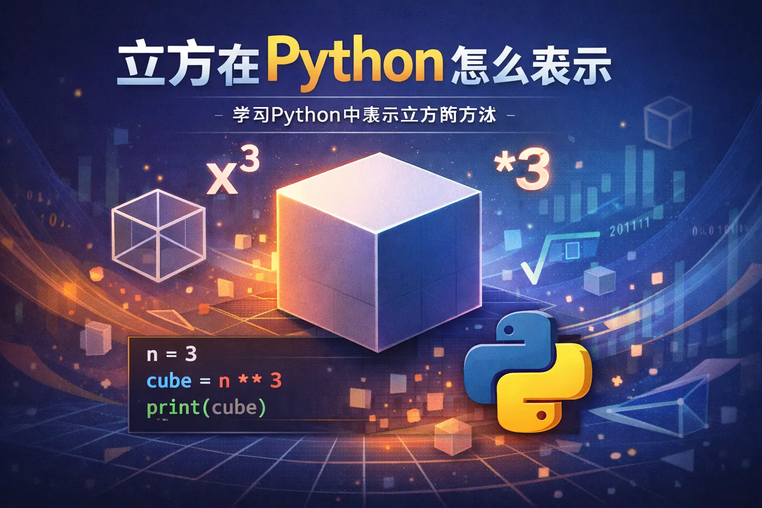 立方在python怎么表示