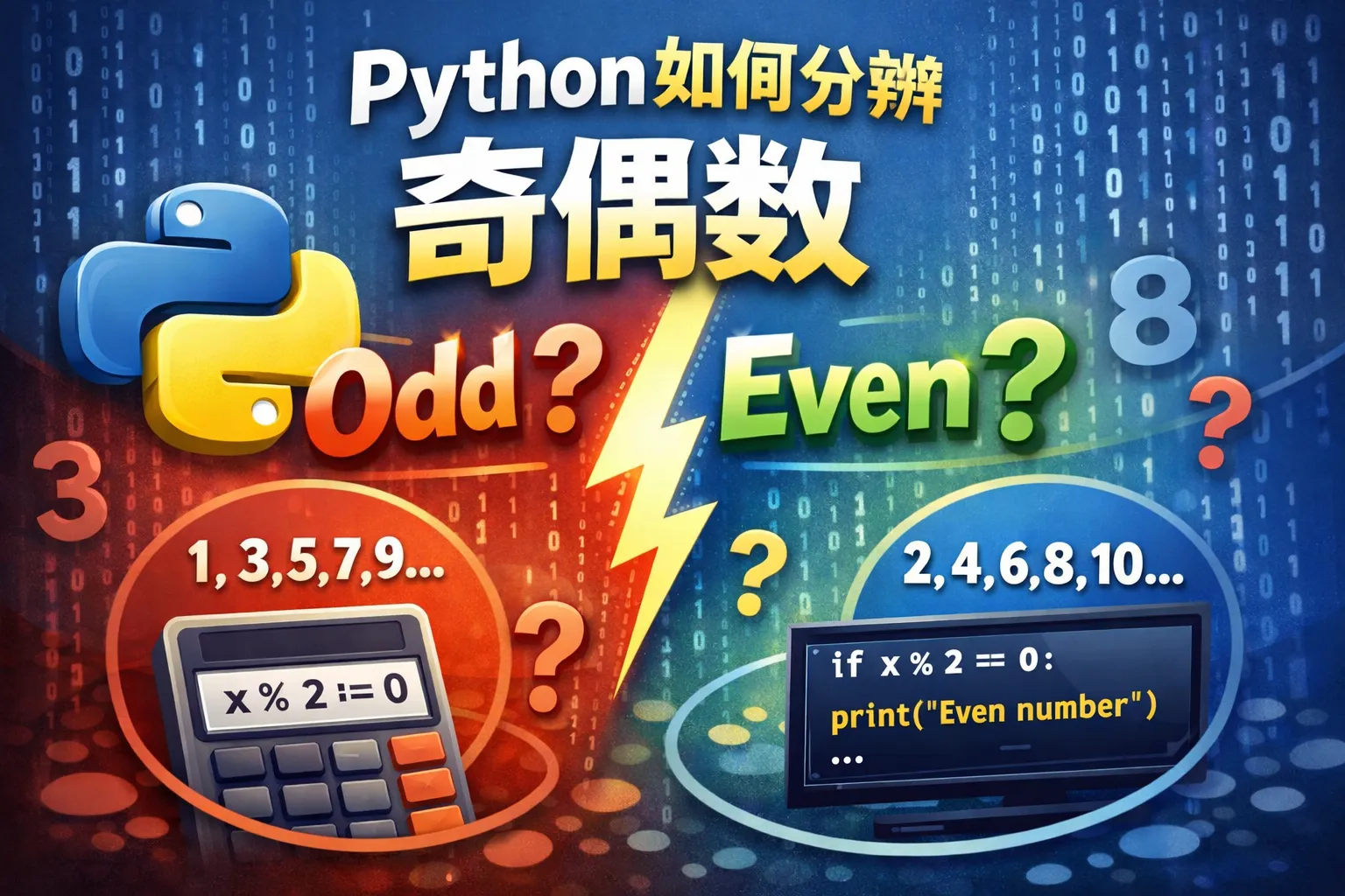 python如何分辨奇偶数