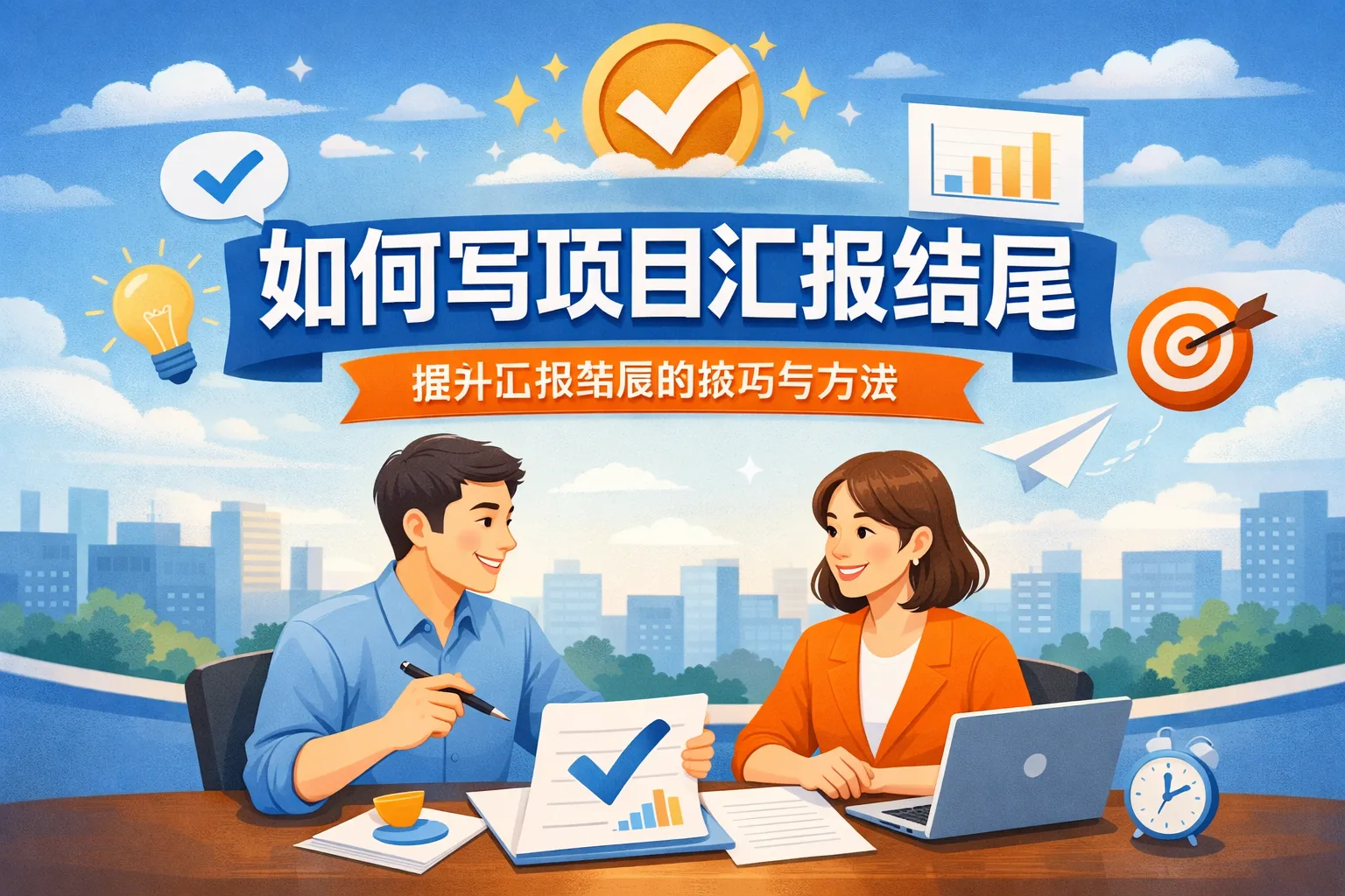 如何写项目汇报结尾