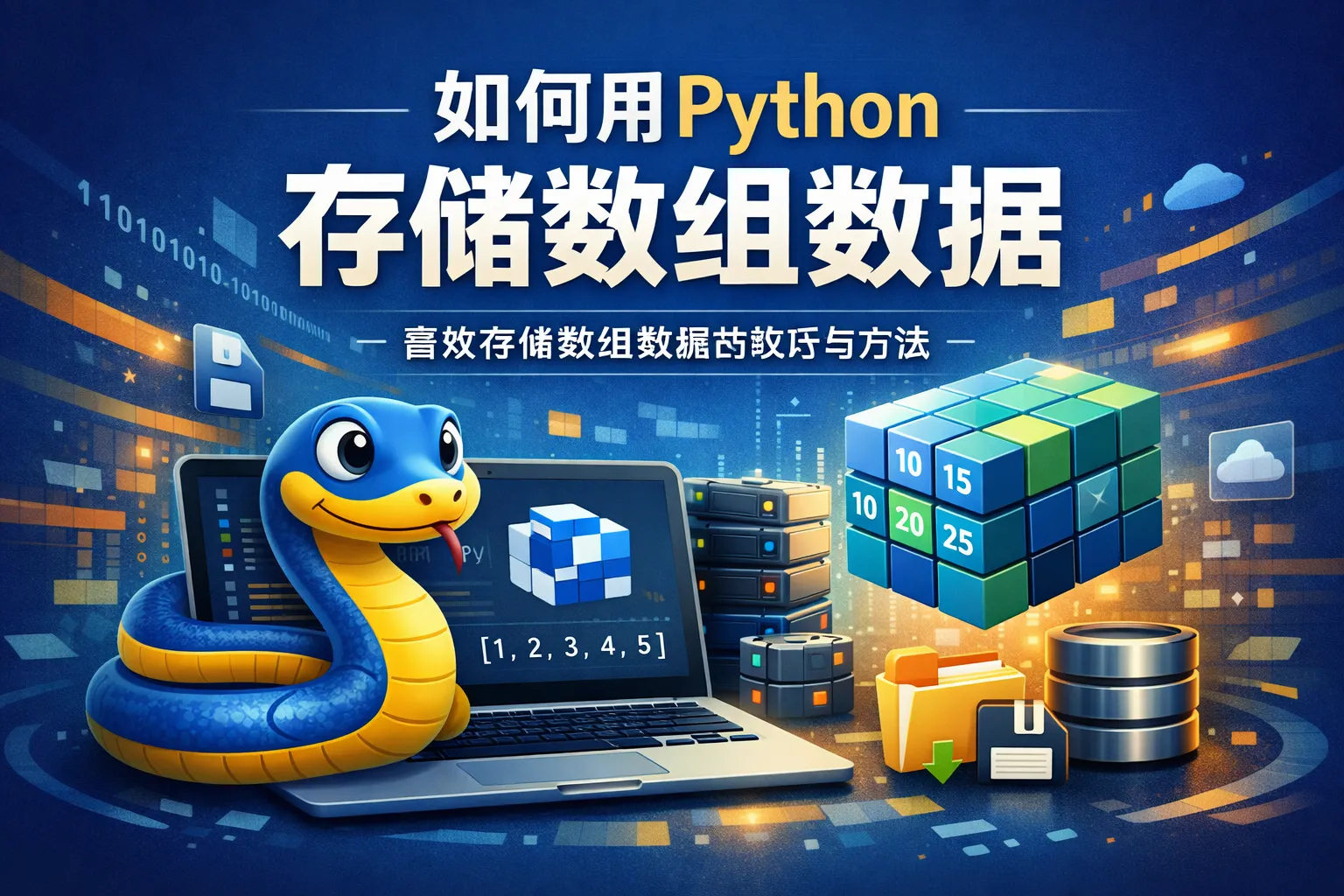 如何用Python存储数组数据