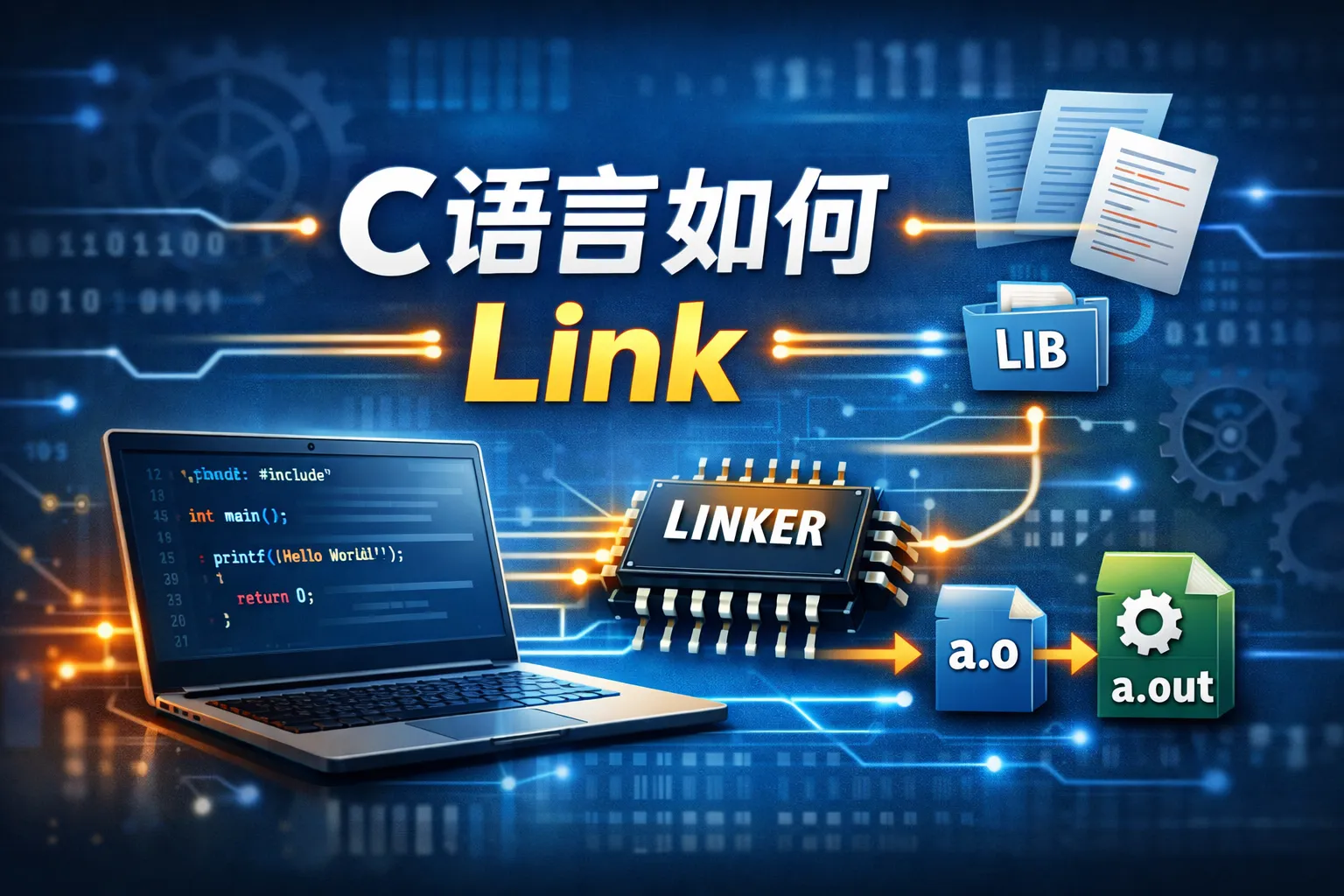 c语言如何link