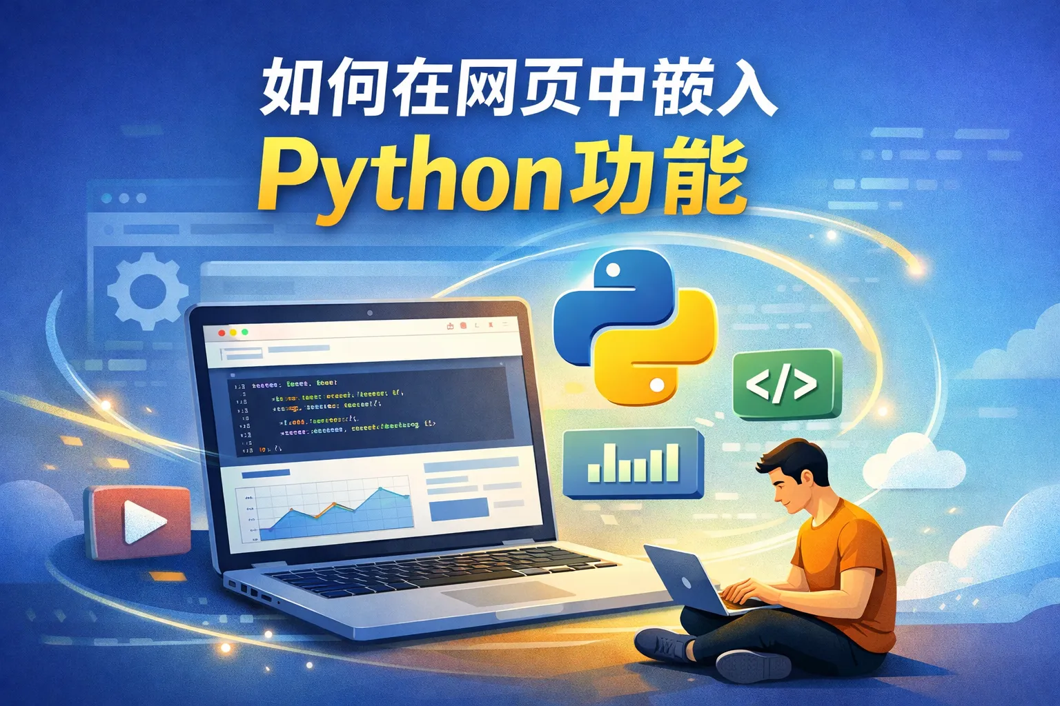 如何在网页中嵌入python功能