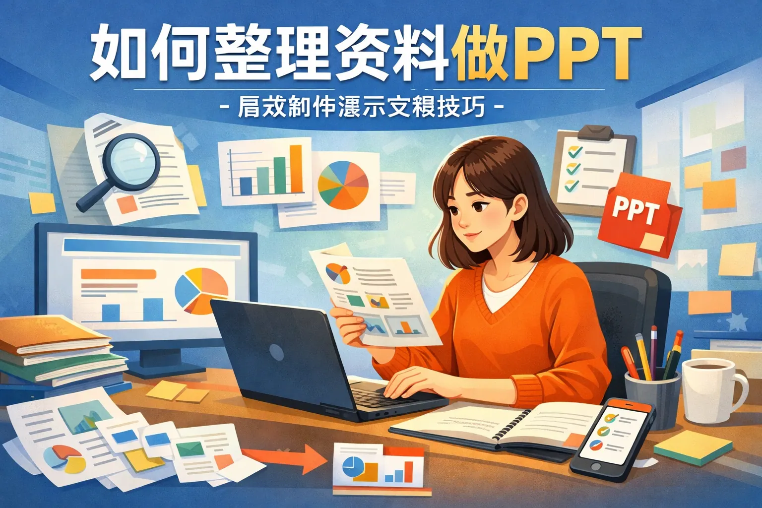 如何整理资料做PPT