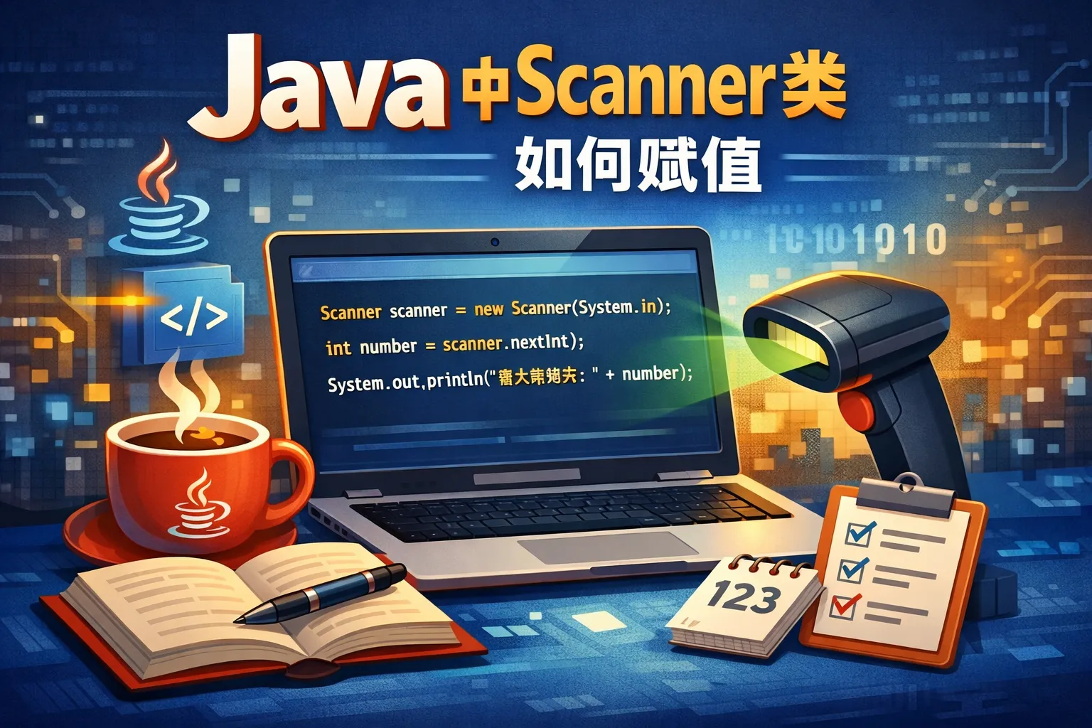 java中scanner类如何赋值