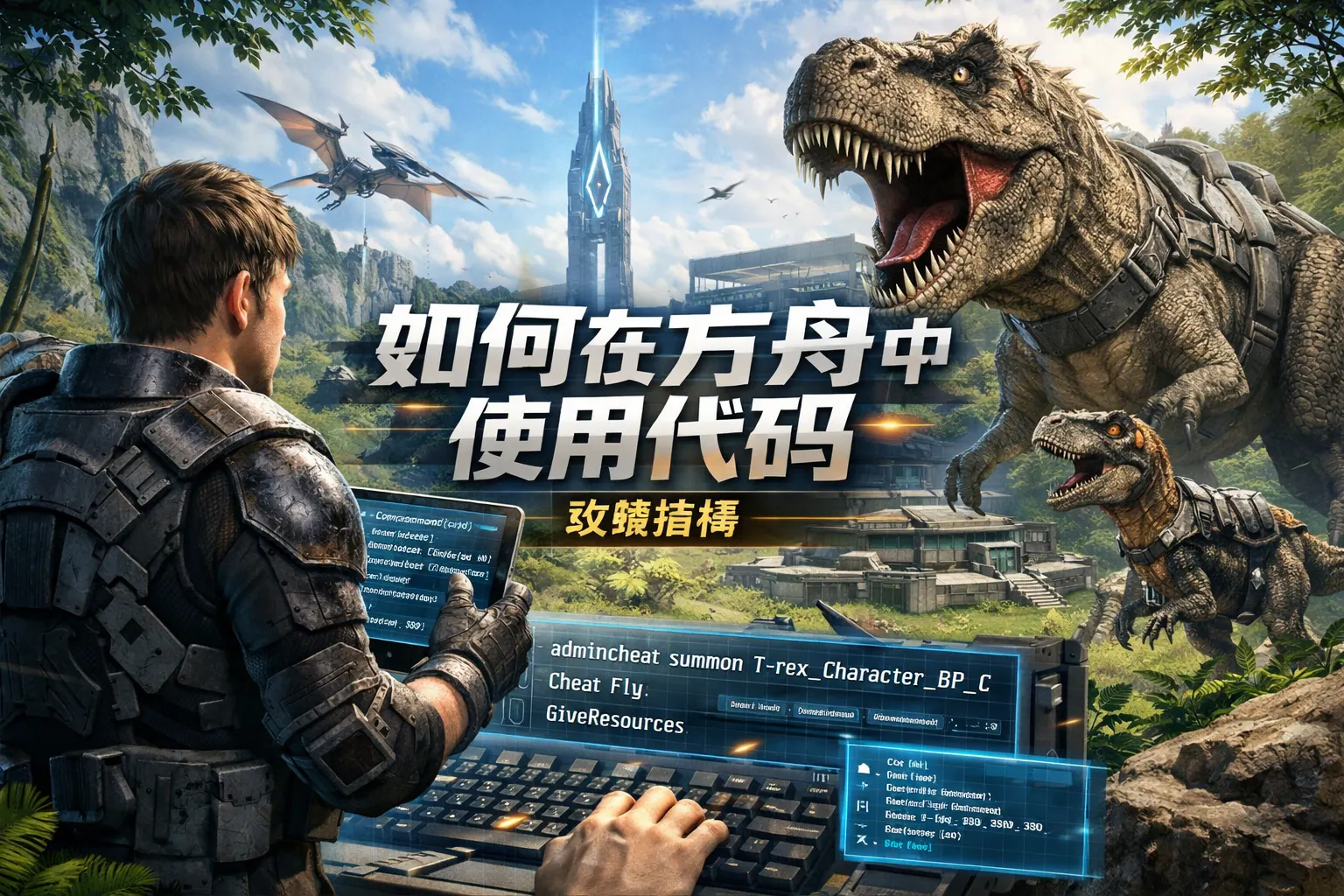 如何在方舟中使用代码