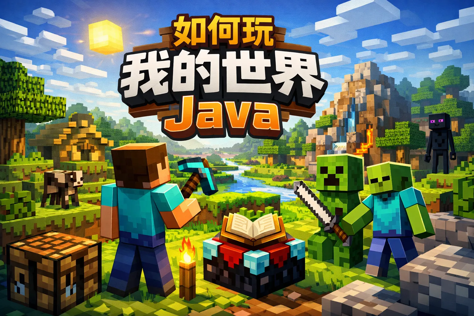 如何玩我的世界java