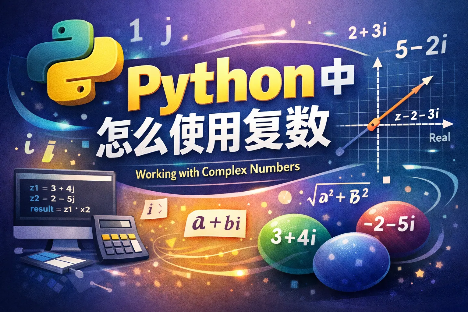 python中怎么使用复数