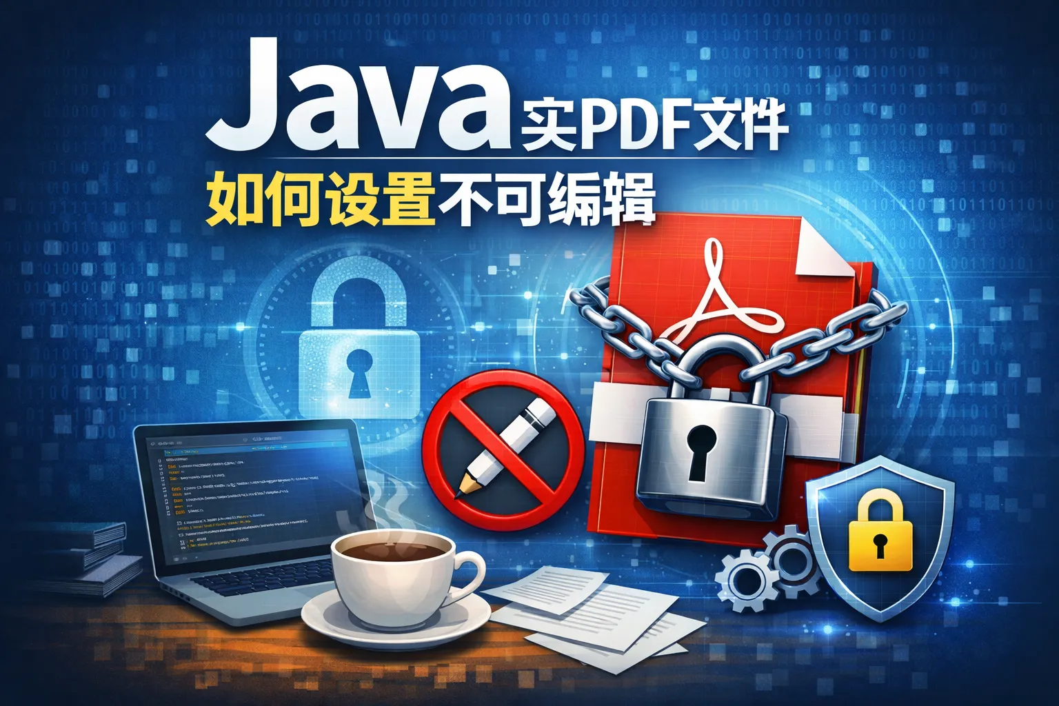 java实现pdf文件如何设置不可编辑