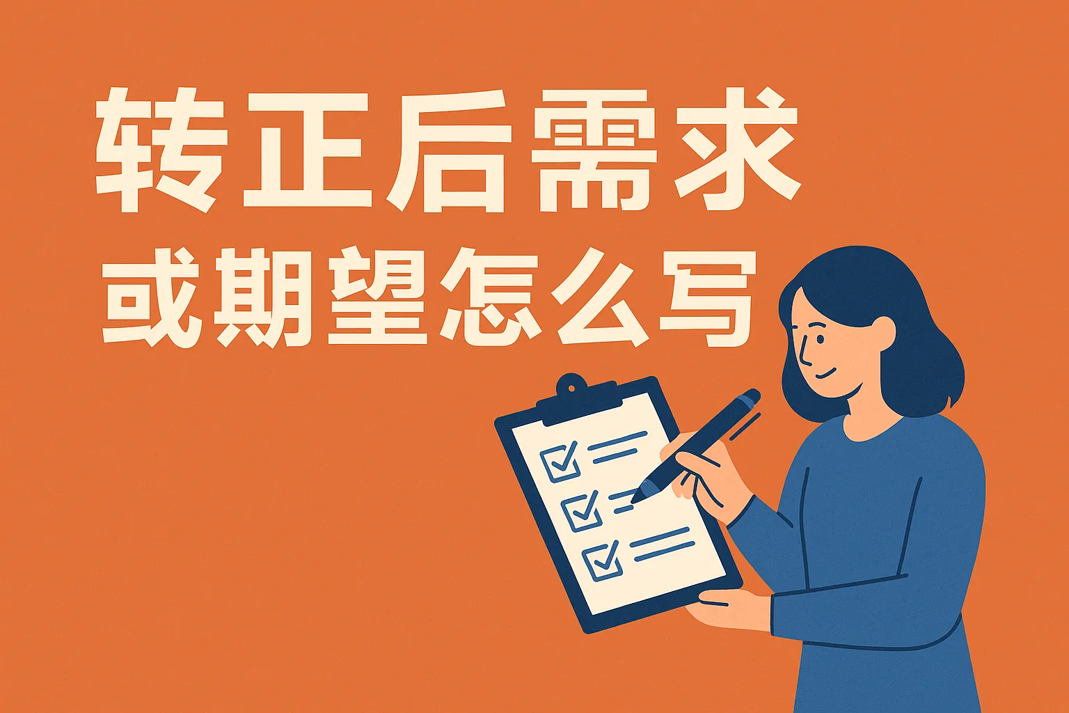 转正后需求或期望怎么写