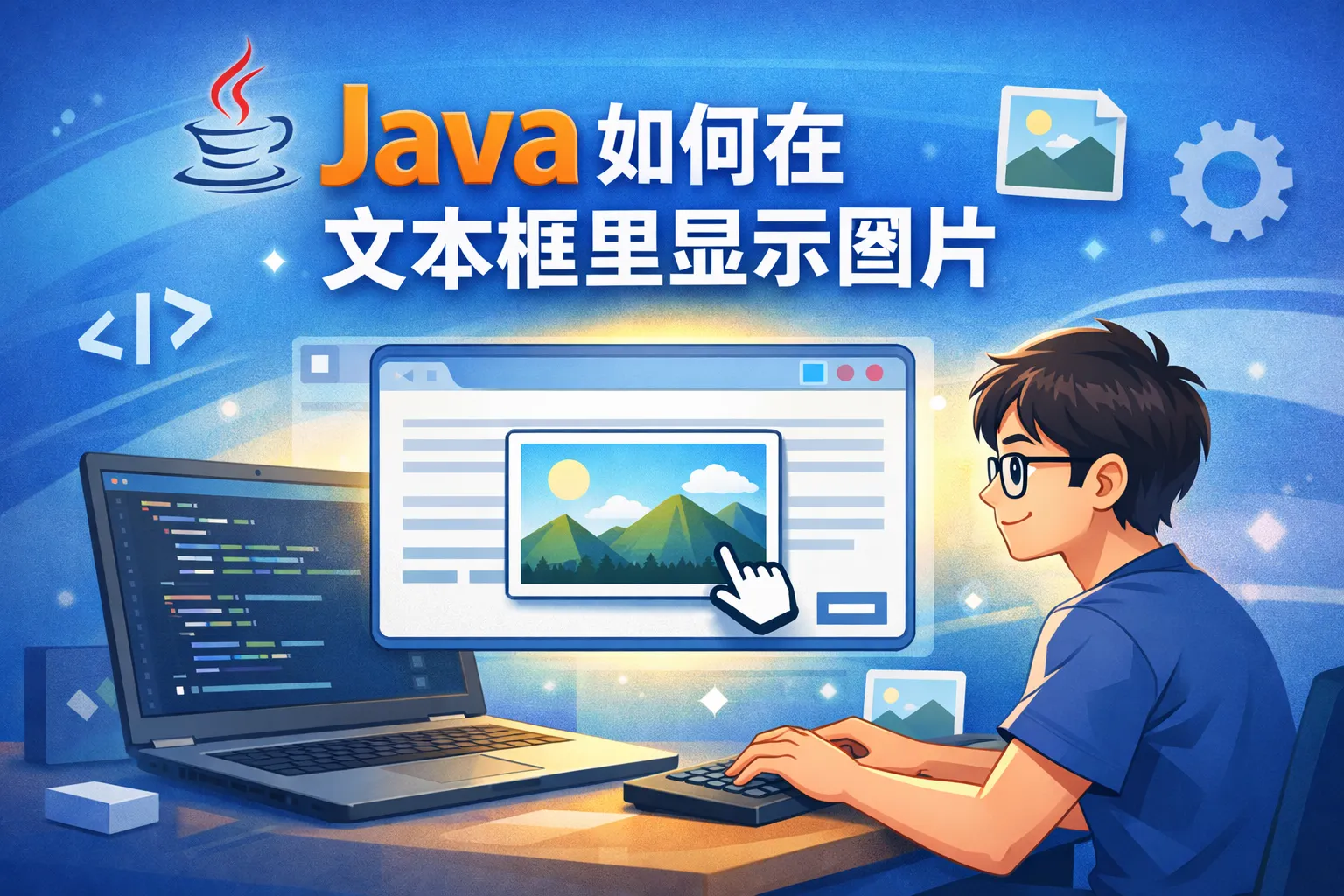 java如何在文本框里显示图片