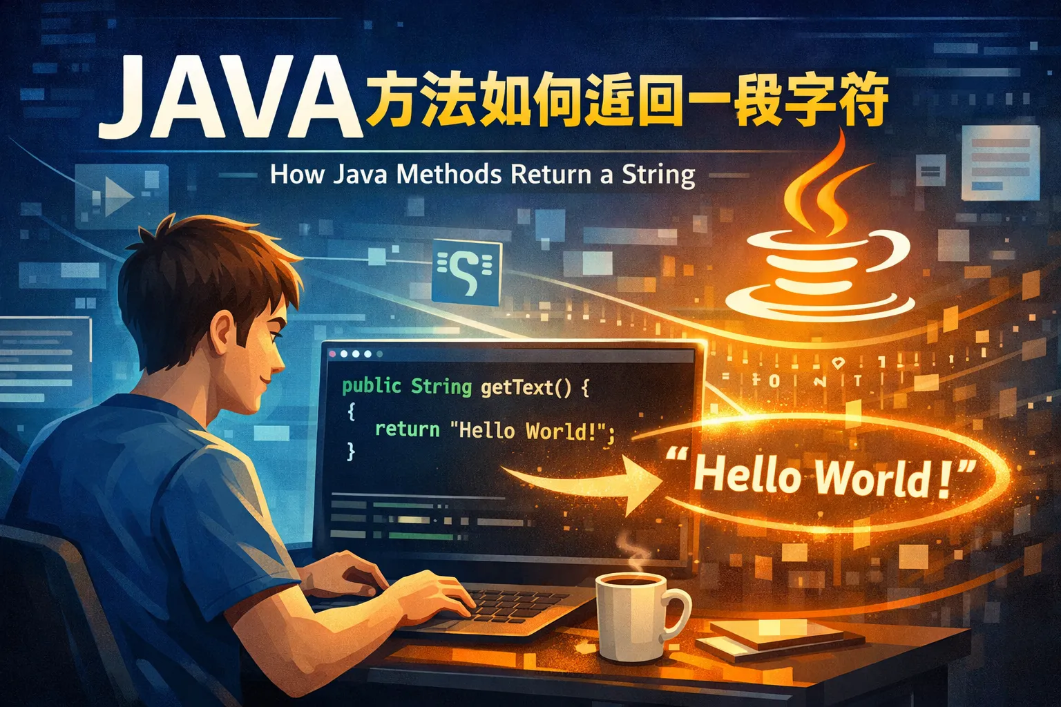 JAVA方法如何返回一段字符