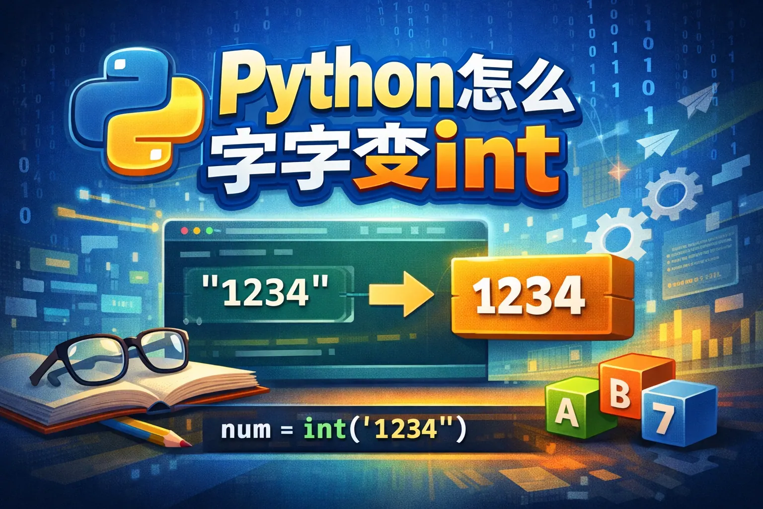 python怎么字符变int