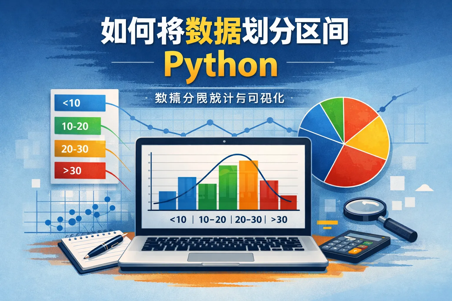 如何将数据划分区间python