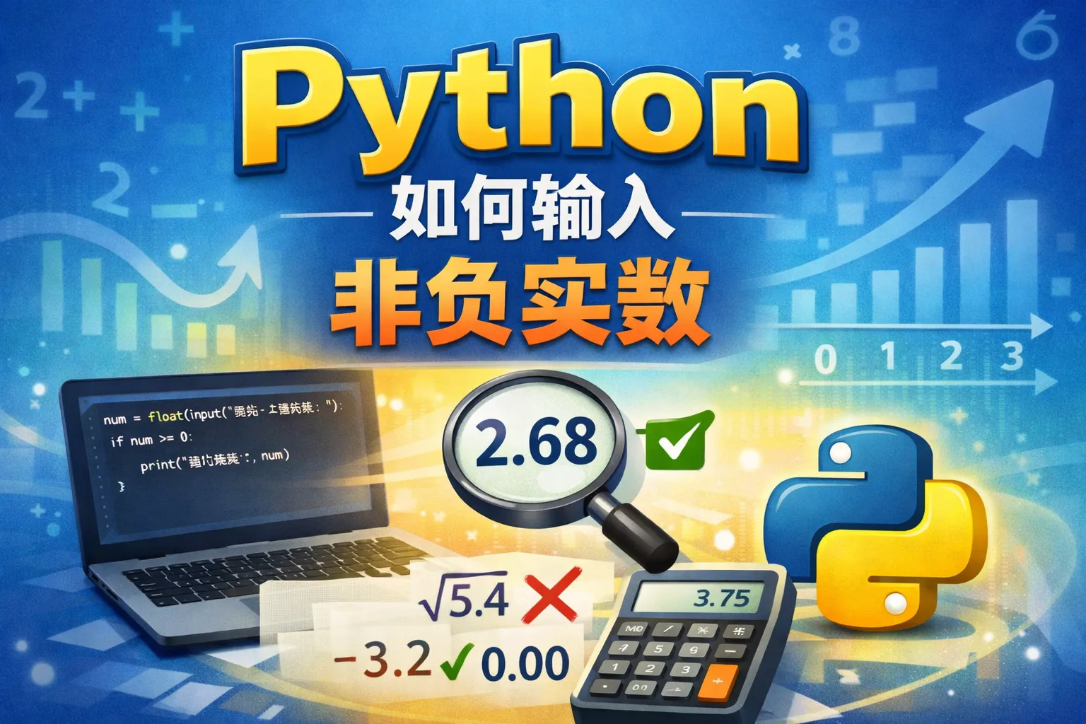 python如何输入非负实数