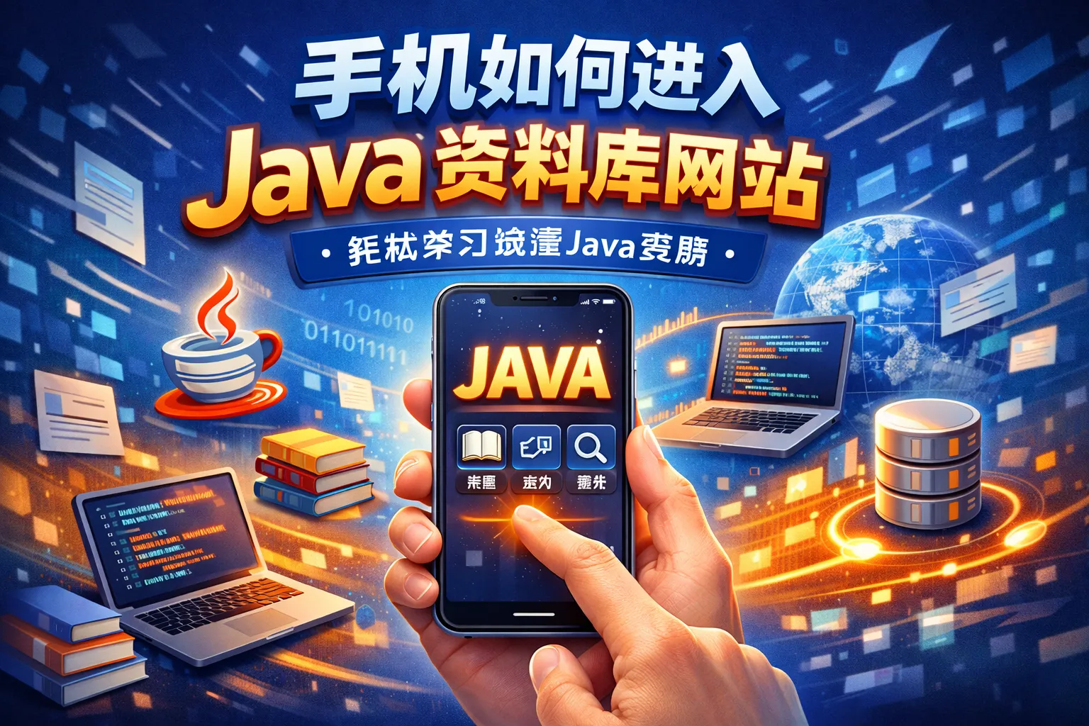 手机如何进入java资料库网站