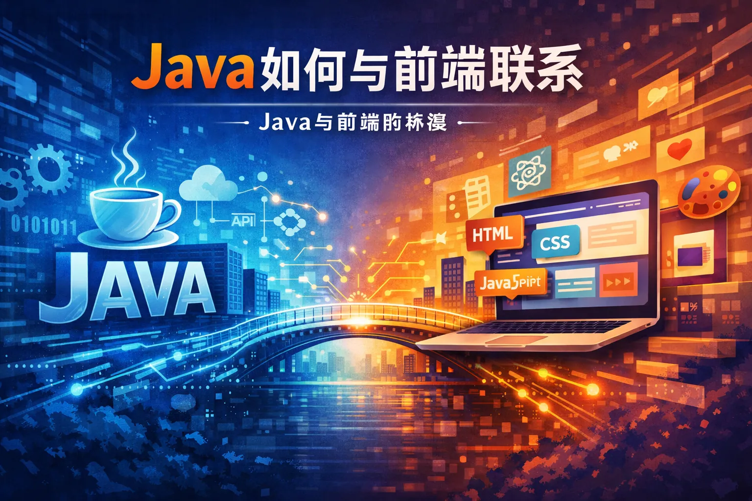 java如何与前端联系