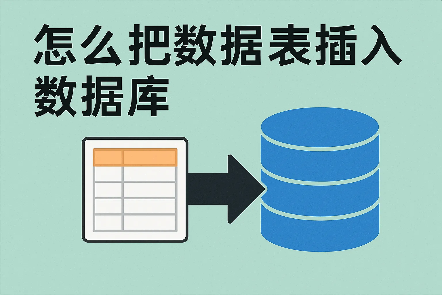 怎么把数据表插入数据库