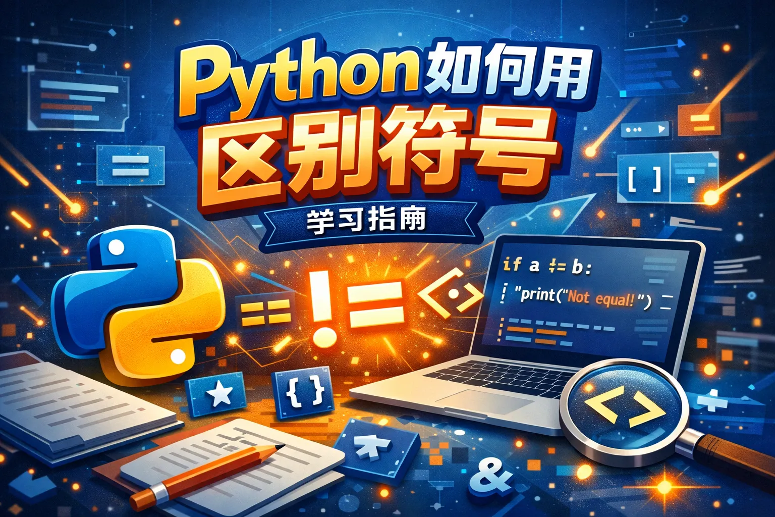 python如何用区别符号