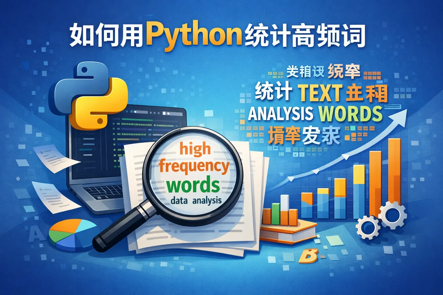 如何用python统计高频词