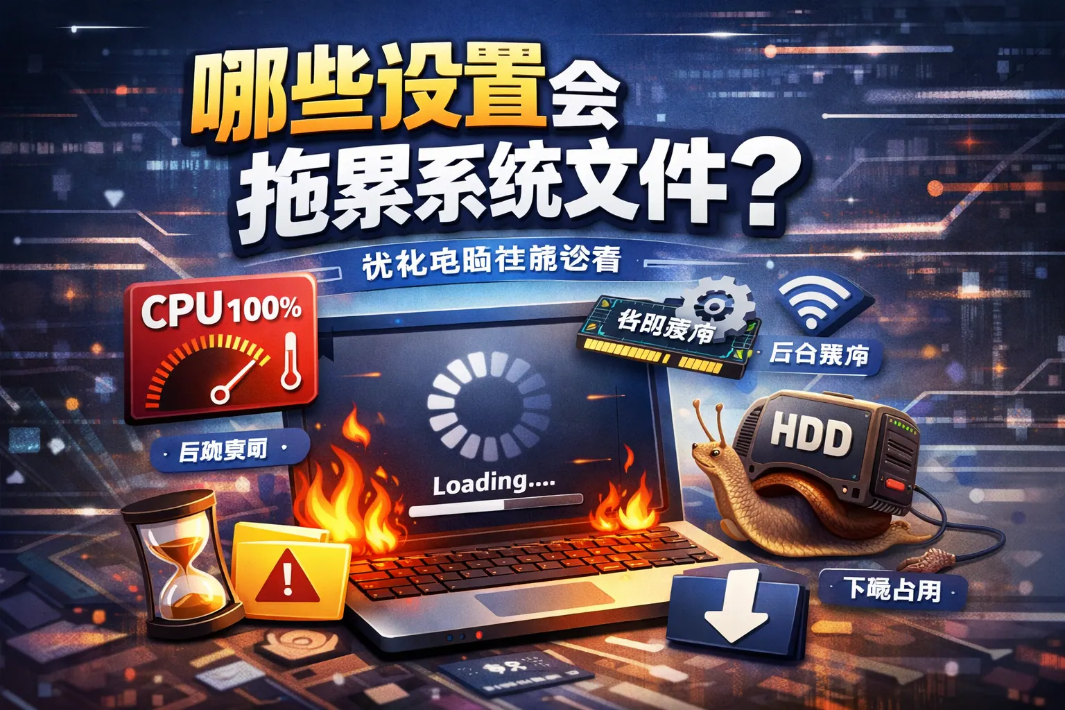 哪些设置会拖累系统文件