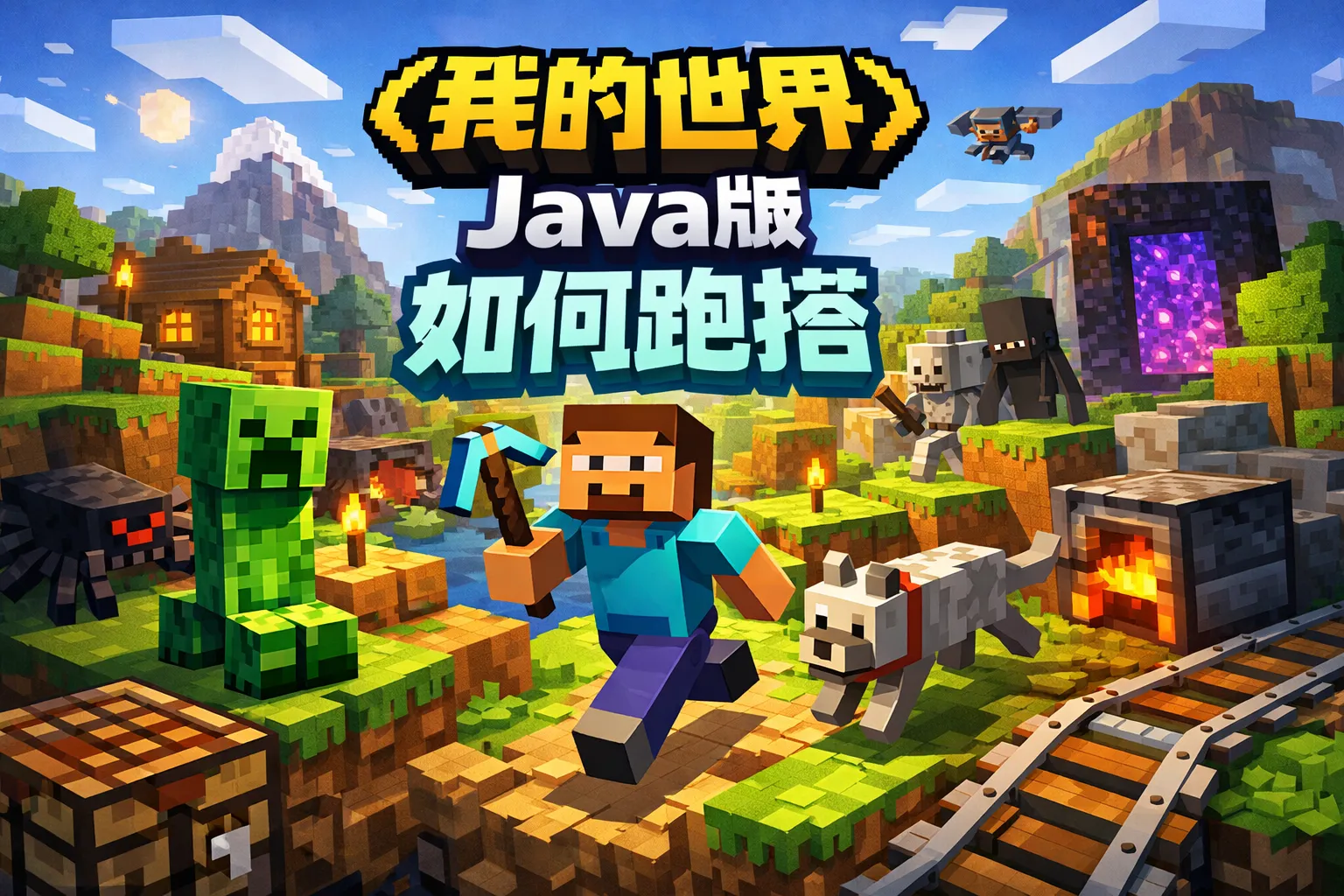 我的世界java版如何跑搭