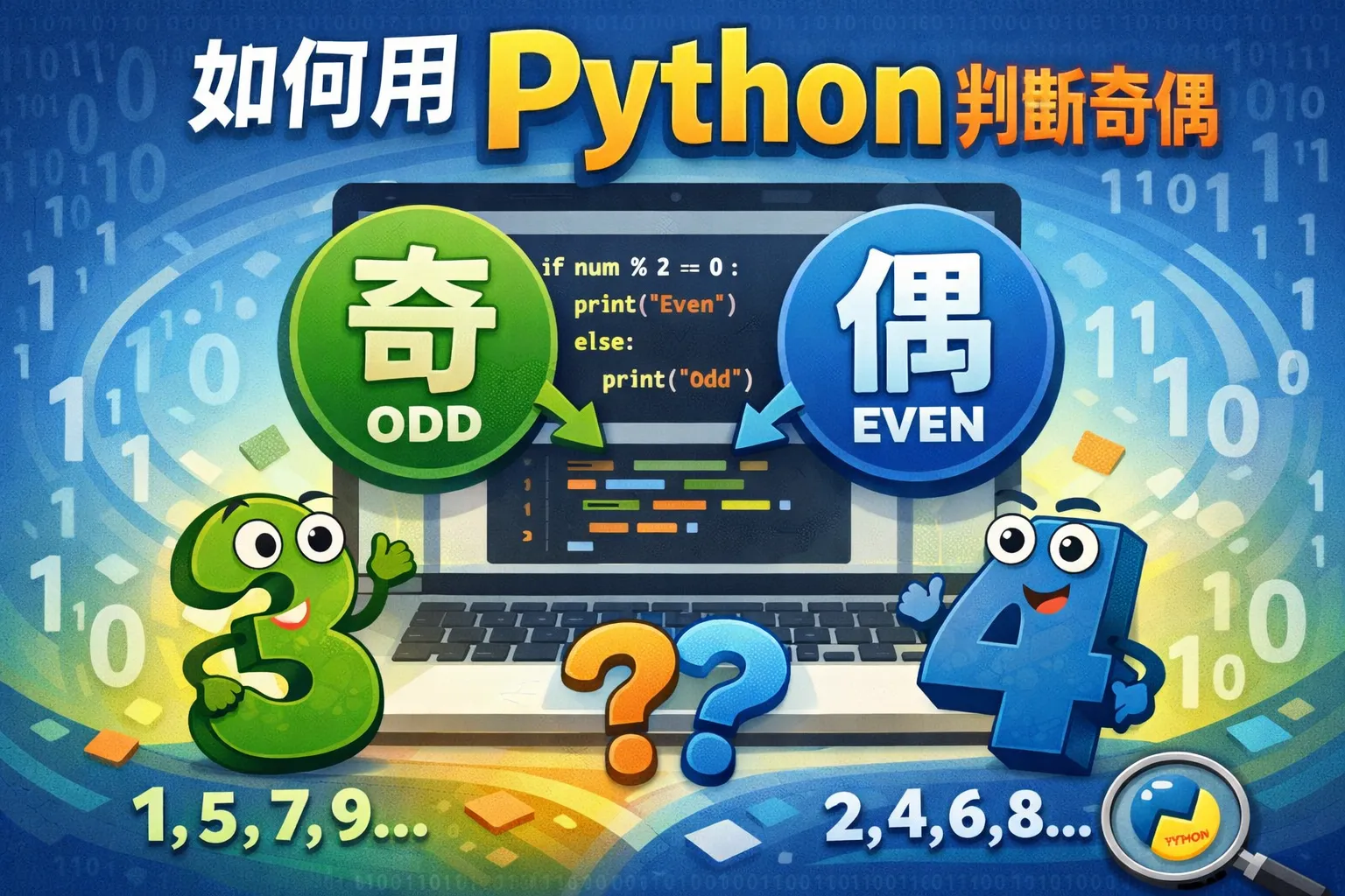 如何用python判断奇偶