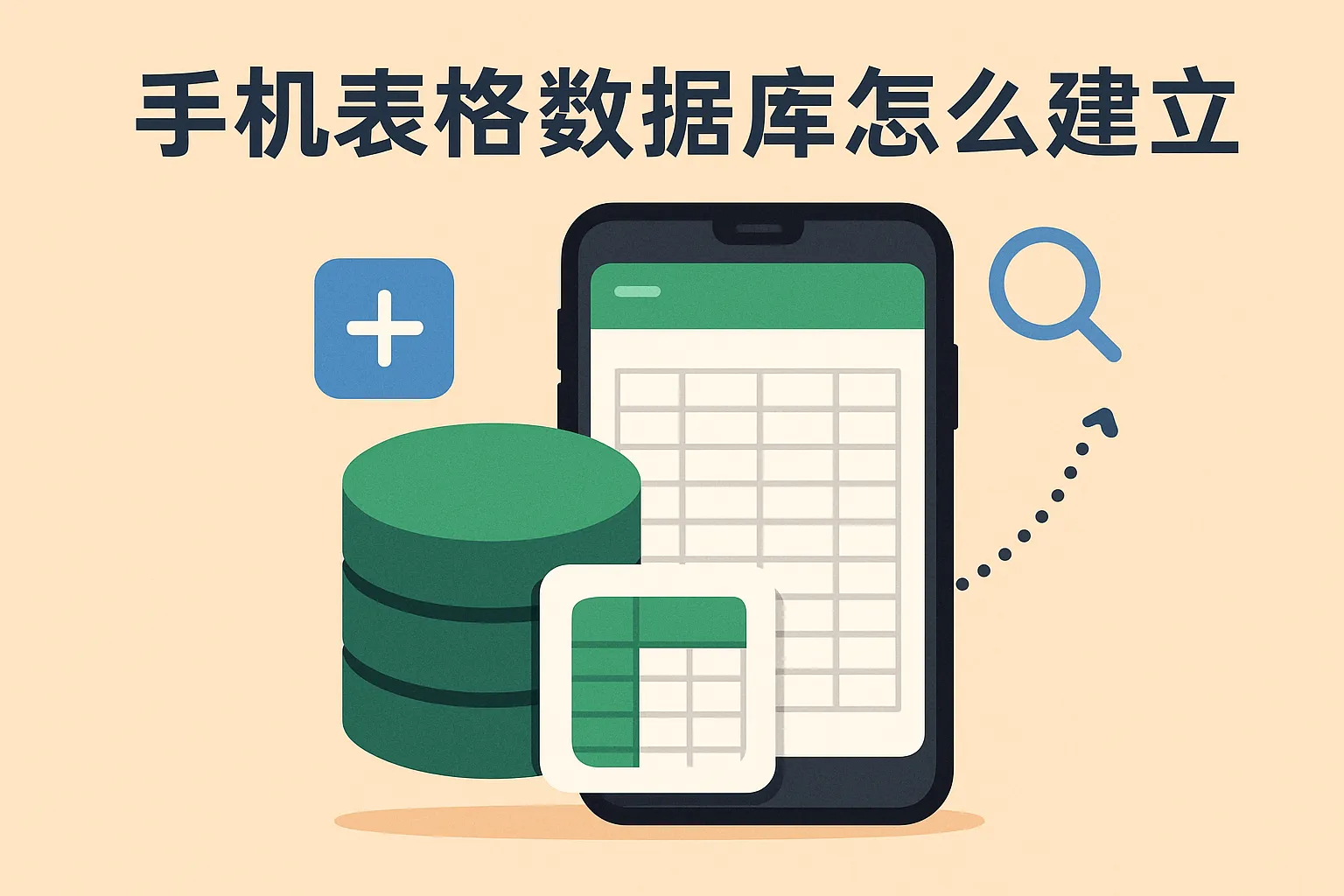 手机表格数据库怎么建立