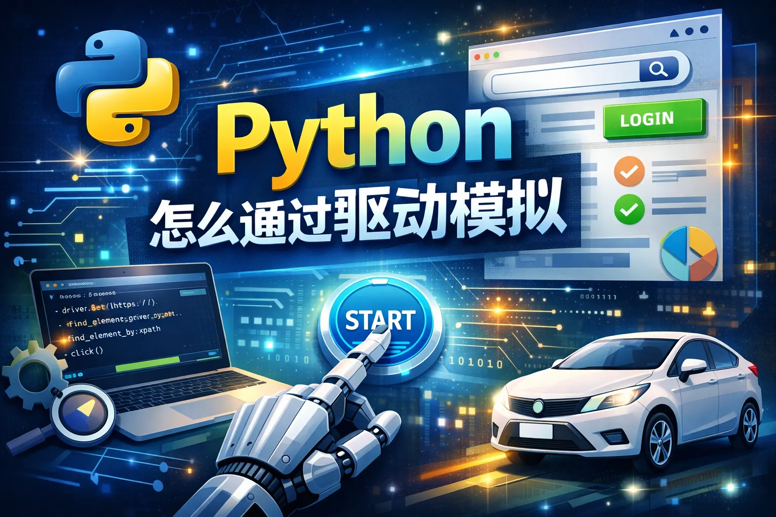 python怎么通过驱动模拟