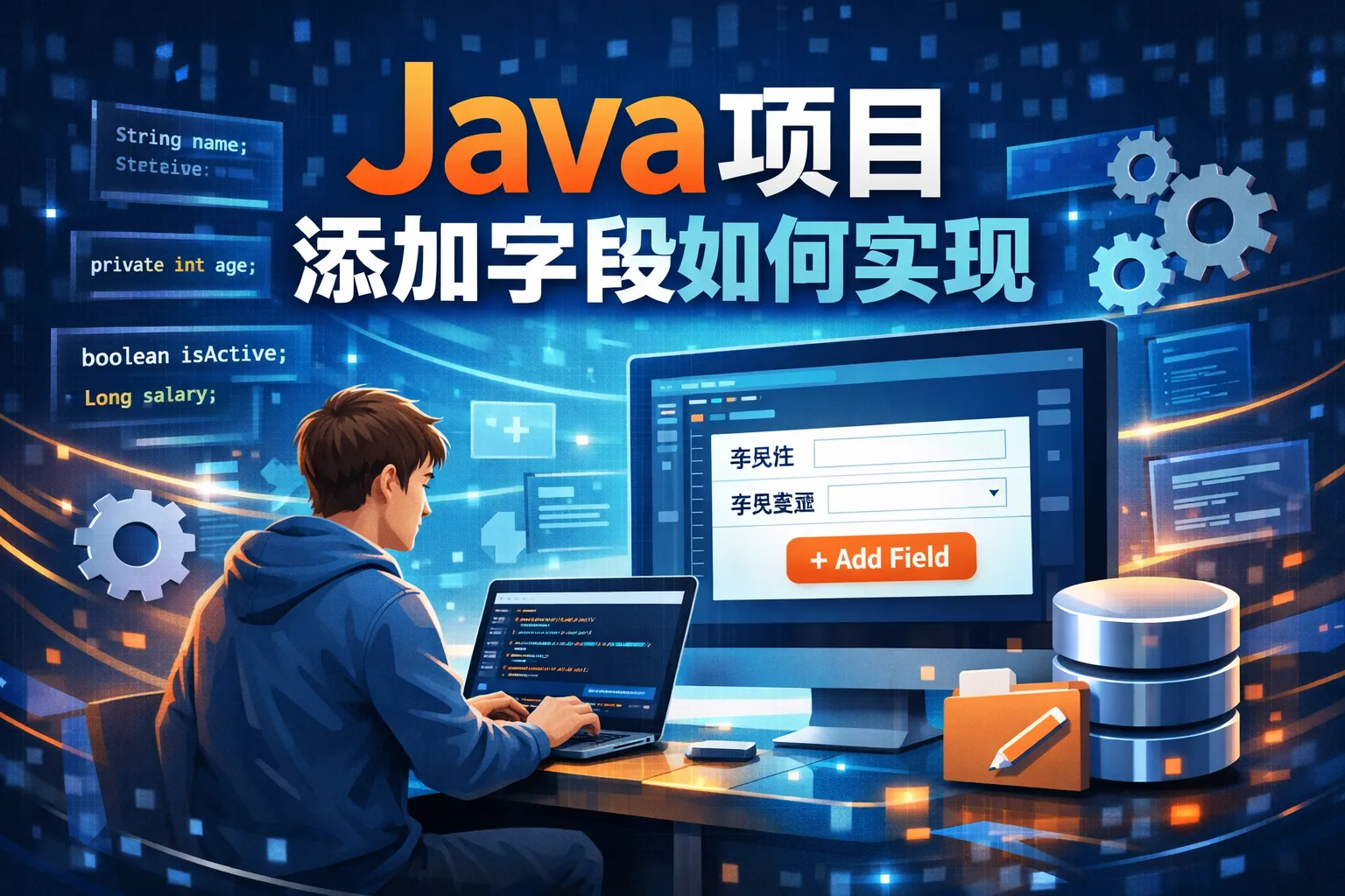 java项目添加字段如何实现